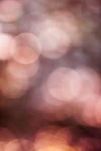 Defocused image of lights