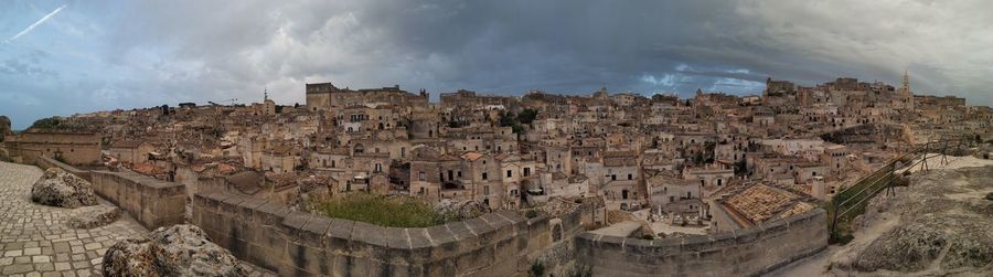 The whole matera landscape, shooted from one of the highest point of view of the city. 