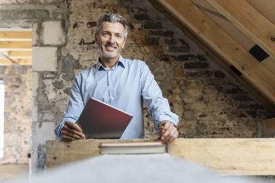 Portrait of a man working