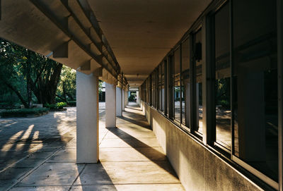 Interior of empty bridge