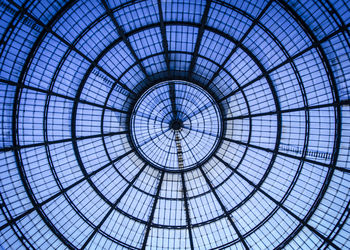 Directly below shot of church ceiling