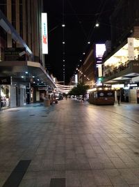 Illuminated city at night