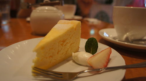 Close-up of served food in plate