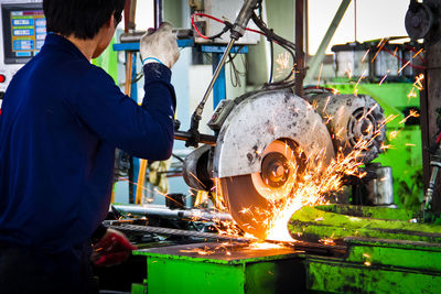 Man working in factory