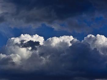 Low angle view of clouds in sky