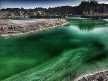 Scenic view of lake