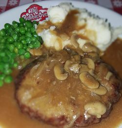 High angle view of meal served in plate