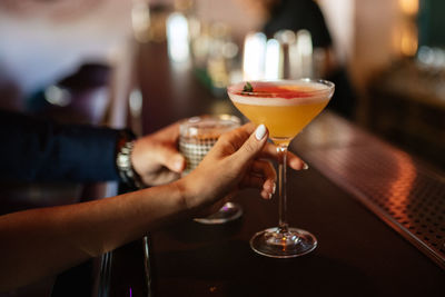 Close-up of drink on table