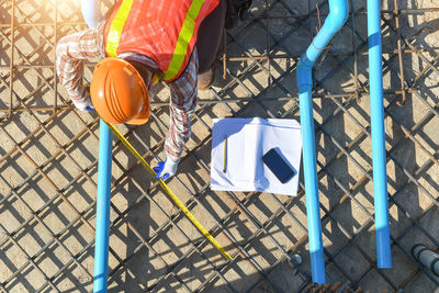 Man working at construction site