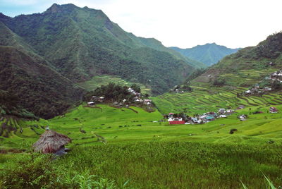 Scenic view of landscape and mountains