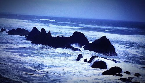 Scenic view of sea against sky