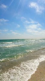 Scenic view of sea against sky