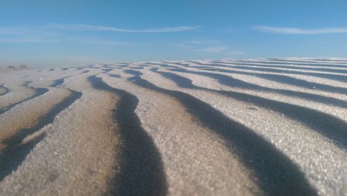 Scenic view of desert against sky