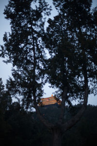 Low angle view of built structure against sky