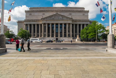 Facade of historical building