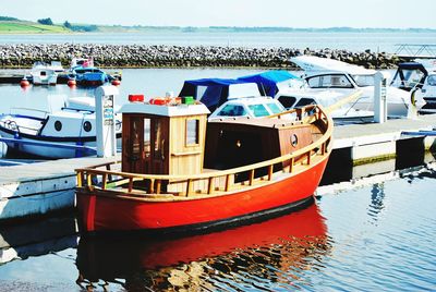 Boats in sea