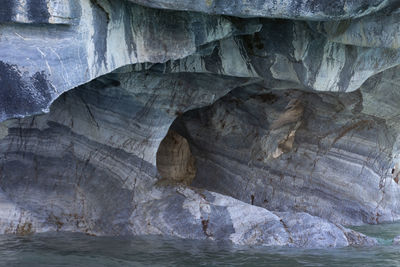 Rock formations in cave