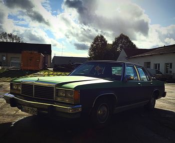 Car against sky