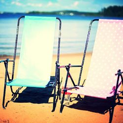 View of empty beach