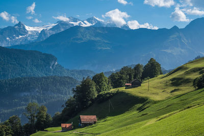 Landscape at turren, above lungernsee, switzerland