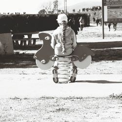 Full length of woman standing in park