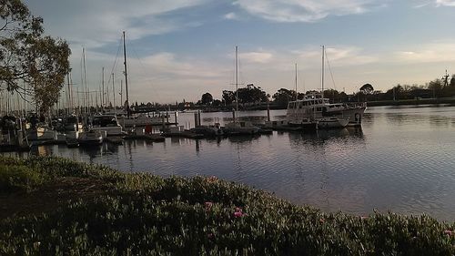 Reflection of clouds in water