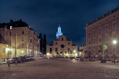 The storkyrkan church at the royal palace in stockholm