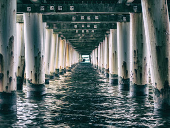 Full frame shot of bridge over sea