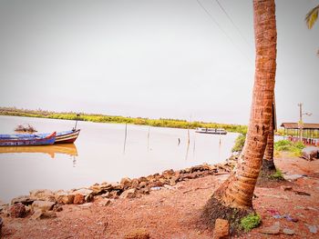 Scenic view of river against sky