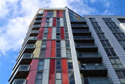 Low angle view of building against sky