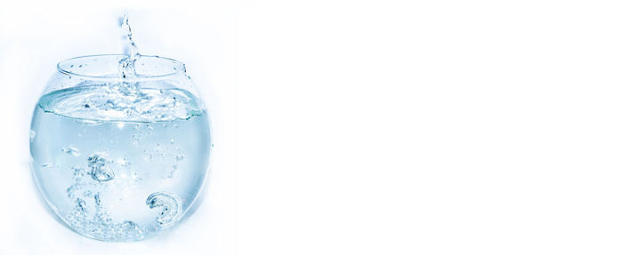 Close-up of water drops against white background