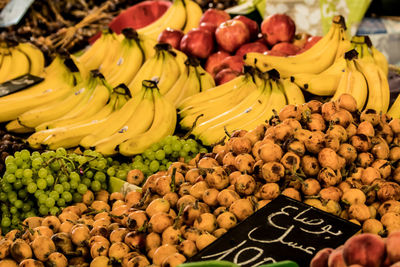 Close-up of fruits for sale in market