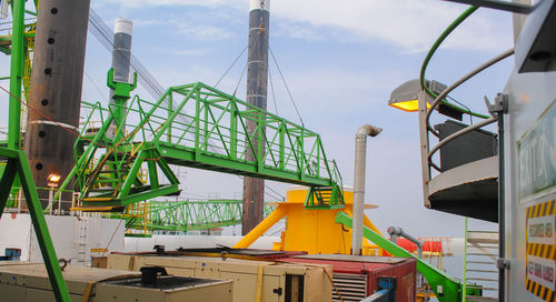 Low angle view of construction site