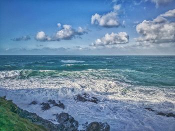 Scenic view of sea against sky