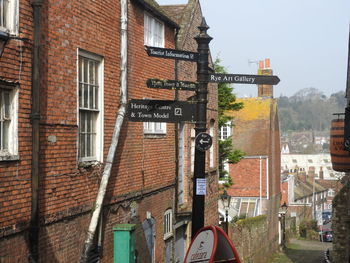 Houses in city