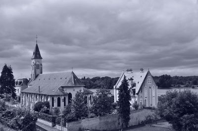 View of church against cloudy sky