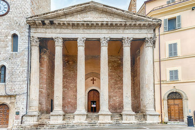 Low angle view of historical building