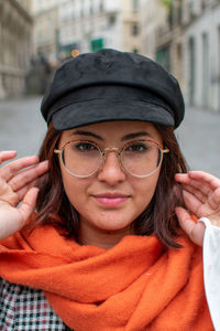 Portrait of a smiling young woman