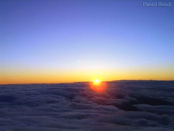 Scenic view of sunset