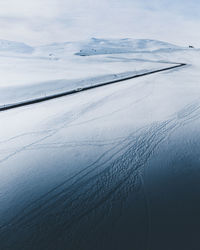 Snow covered road