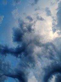 Low angle view of clouds in sky