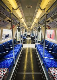 Interior of train