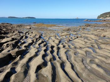 Rock formation on coast