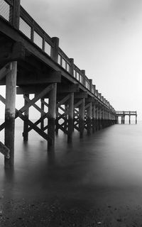 View of bridge against clear sky