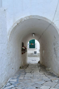 A street of monopoli, an old town in puglia, italy.