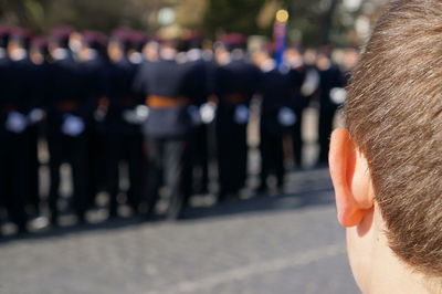 Close-up of woman hand