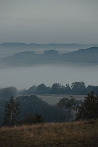 Scenic view of landscape against sky