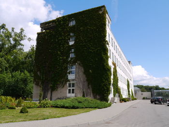 Low angle view of built structure against the sky