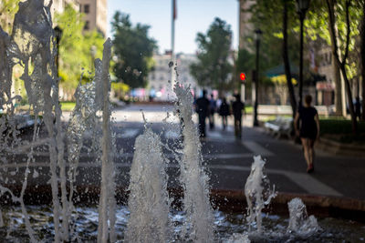 View of city in water