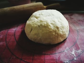 Close-up of bread on table